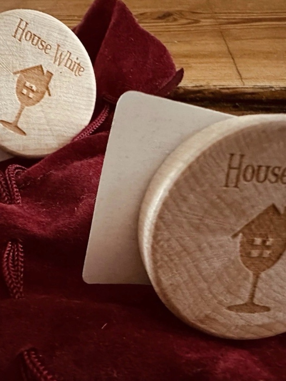 So Much Wine So Little Time Wooden Birthday Card! + 2 Wine Corks! Perfect Gift!